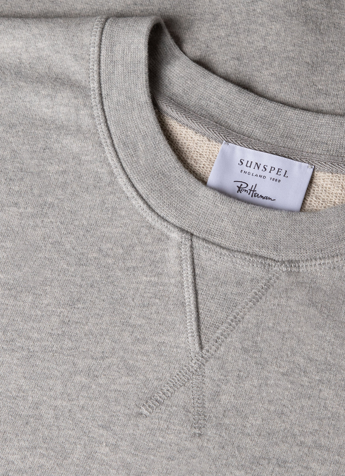 Men's Sunspel x Ron Herman Sweatshirt in Grey Melange