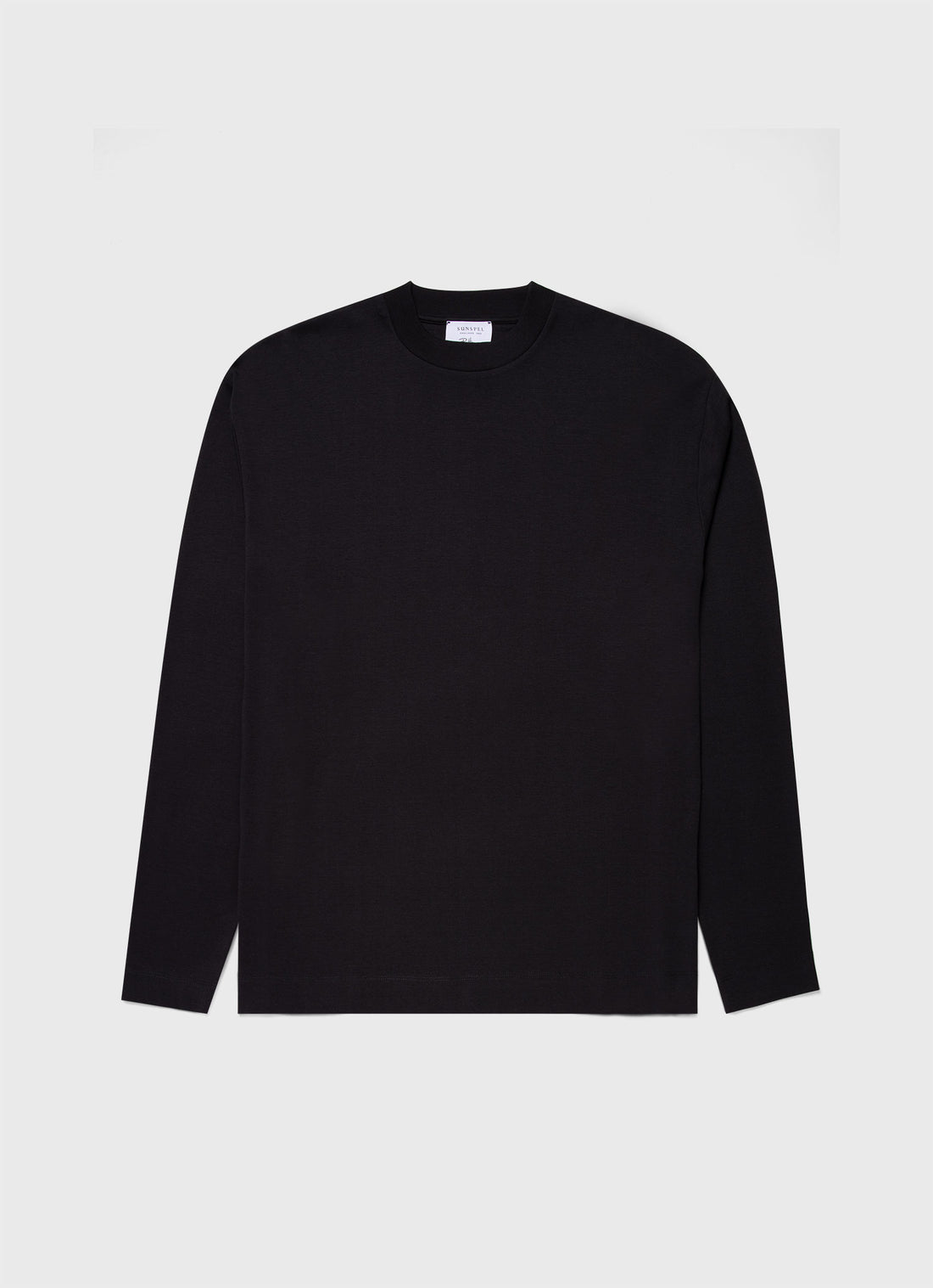 Men's Sunspel x Ron Herman Long Sleeve T-shirt in Black