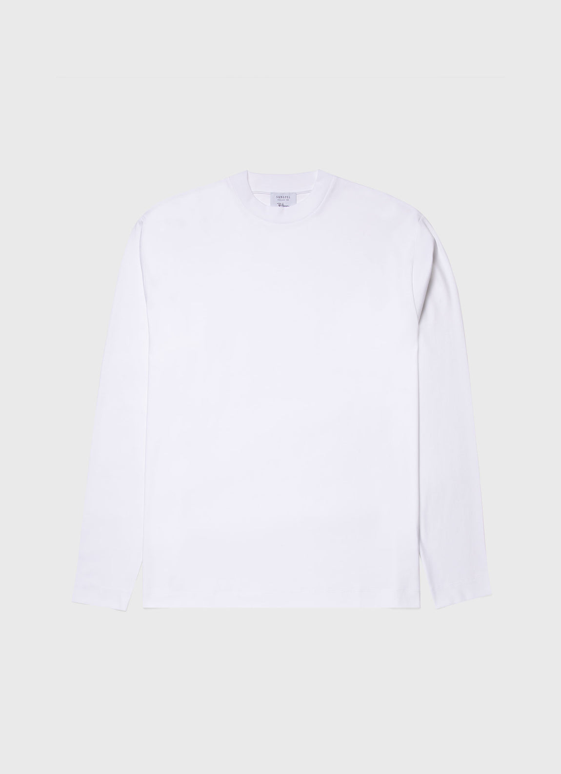 Men's Sunspel x Ron Herman Long Sleeve T-shirt in White