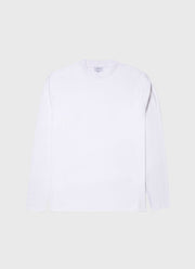 Men's Sunspel x Ron Herman Long Sleeve T-shirt in White