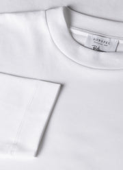 Men's Sunspel x Ron Herman Long Sleeve T-shirt in White