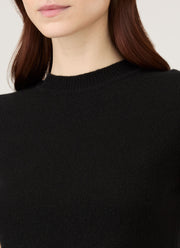 Women's Cashmere T-Shirt in Black