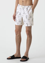 Men's Matt Blease Drawstring Swim Shorts in Ice Cream Print